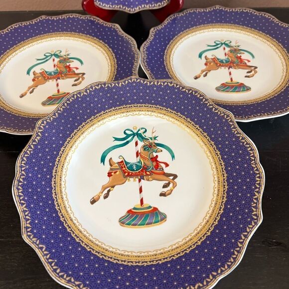 Robert Stanley home collection set of 4 salad plates - Picture 3 of 11